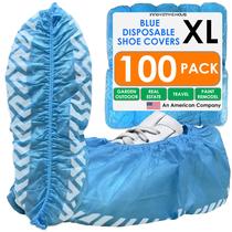 Capas para botas INNOVATIVE HAUS Blue XL, pacote com 100, antiderrapantes