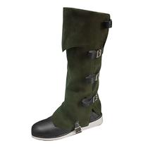Capas para botas MKYSZLT, traje medieval, material sintético, verde Capas para botas MKYSZLT, traje medieval, material sintético, verde