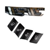 Capas Para Botões De Fechadura De Porta De Carro Mercedes Benz C E W204 W212 Conjunto De 4 Peças