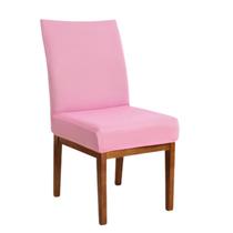 Capas Para Cadeira Jantar 10 Lugares Elastex Luxo Rosa