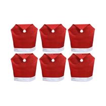 Capas Para Cadeiras Com Chapéu De Papai Noel De Natal, 1-10 Peças, Capas Protetoras Para Decoração