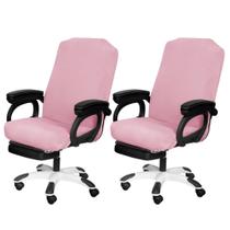Capas para cadeiras de escritório SARAFLORA, pacote com 2, rosa elásticas Capas para cadeiras de escritório SARAFLORA, pacote com 2, rosa elásticas