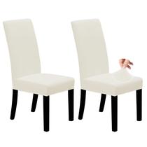 Capas para cadeiras de jantar Easy-Going Stretch, conjunto de 2 marfim