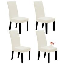 Capas para cadeiras de jantar Easy-Going Stretch, conjunto de 4 marfim