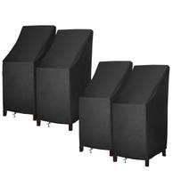 Capas para Cadeiras de Pátio MAVINCHER Impermeáveis 69x69x124 cm Kit com 4 Capas para Cadeiras de Pátio MAVINCHER Impermeáveis 69x69x124 cm Kit com 4