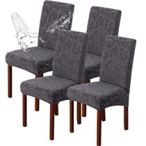 Capas para cadeiras de sala de jantar Genina Waterproof Stretch (4) Capas para cadeiras de sala de jantar Genina Waterproof Stretch (4)