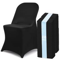 Capas para Cadeiras Fixwal 100 Unidades Preto Spandex Esticável Capas para Cadeiras Fixwal 100 Unidades Preto Spandex Esticável