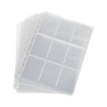 Capas Para Cartas De Jogo Com 9 Bolsos, 50 Peças, Álbum De Armazenamento Para Jogos, Páginas De