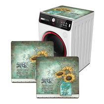 Capas para lavadora e secadora REAIJUNPIN 60 x 60 cm Sunflower Design