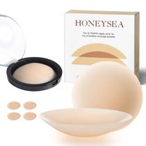 Capas para mamilos Honeysea Sticky Bra Cakes Body Silicone, 2 pares