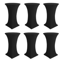 Capas para mesa cocktail Enjoyidea, 6 unidades, 81 x 109 cm, pretas