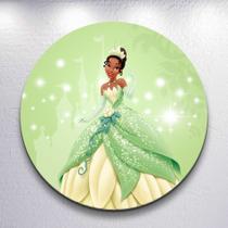 Capas Para Painel Redondo Princesa Do Vestido Verde Festa Sapo Tamanhos Diversos Mini Ou Grande