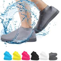 Capas para sapatos Boo Waterproof, antiderrapante, resistente a silicone, cinza
