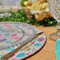 Capas Para Sousplat 35 cm Páscoa Colorido Coelhinho