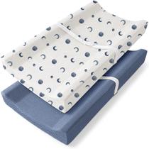 Capas para trocadores Bearmoss, pacote com 2, 81 x 41 cm, 100% algodão