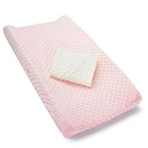 Capas para trocar fraldas Munchkin, pacote com 2 rosa/branco