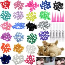 Capas para unhas de gato VICTHY tamanho médio 100 unid. multicolor com cola Capas para unhas de gato VICTHY tamanho médio 100 unid. multicolor com cola
