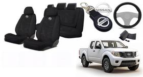 Capas Personalizadas Frontier 08-16 + Volante + Chaveiro Tecido