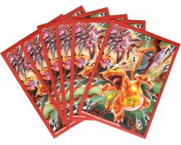 Capas protetoras Pokémon Charizard Tera - Pacote com 65 unidades Capas protetoras Pokémon Charizard Tera - Pacote com 65 unidades