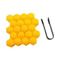 Capas Protetoras Pretas Para Porcas De Roda De Carro 17mm 19mm 21mm 20 Peças - Cobertura De Parafuso