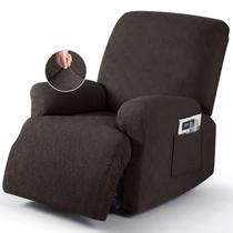 Capas reclináveis Timeless Stretch Recliner Chair Chocolate