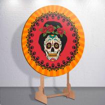 Capas Redondo 150x150 Painel Mini Sublimada Decoração Caveira Mexicana 50x50 Festa Colorida Capas Redondo 150x150 Painel Mini Sublimada Decoração Caveira Mexicana 50x50 Festa Colorida