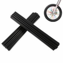 Capas Spoke Skins PPXIONG pretas de 24 cm para aros de 8 a 21 polegadas, 72 unidades Capas Spoke Skins PPXIONG pretas de 24 cm para aros de 8 a 21 polegadas, 72 unidades