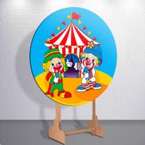 Capas Sublimadas Redondo Para Painel Infantil Palhaço Colorido Festa Mini Ou Grande Tamanhos