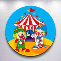 Capas Sublimadas Redondo Para Painel Infantil Palhaço Colorido Festa Mini Ou Grande Tamanhos