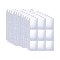 Capas Transparentes Dupla Face Para Cartões De Ídolos Kpop, Folhas De Binder Portáteis Para