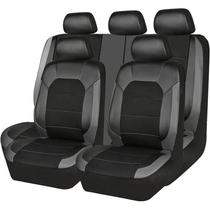 Capas Universais de Couro para Assento de Carro - Conjunto de 9 Peças com Tecido Respirável