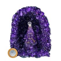 Capela Ametista Nossa Senhora Aparecida Média 12cm Tipo A