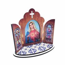 Capela Capelinha Portuguesa Em Mdf Sagrado Coração De Maria Capela Capelinha Portuguesa Em Mdf Sagrado Coração De Maria