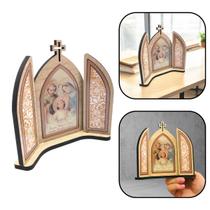 Capela Capelinha Sagrada Família Tripla 15 Cm Capela Capelinha Sagrada Família Tripla 15 Cm