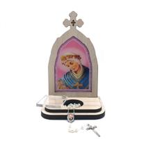 Capela Com Porta Intenções E Terço Nossa Senhora de La Salette
