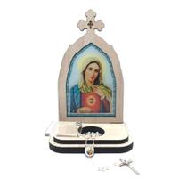 Capela Com Porta Intenções E Terço Sagrado Coração de Maria - FORNECEDOR 38