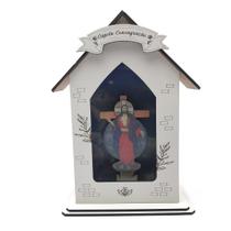 Capela Consagração Santas Chagas MDF 22 cm Capela Consagração Santas Chagas MDF 22 cm
