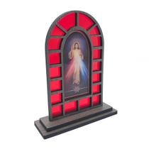 Capela Em Mdf Vitral Jesus Misericordioso