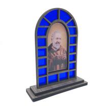 Capela Em Mdf Vitral Padre Pio - FORNECEDOR 38