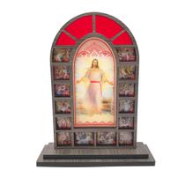 Capela Em Mdf Vitral Via Sacra