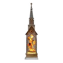 Capela Igreja São Miguel Arcanjo com Led 22 cm