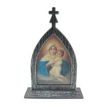 Capela Mãe Rainha Oração Metal Prateado