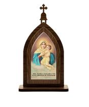 Capela Mãe Rainha Schoenstatt Madeira 19cm - Zanato