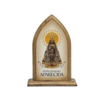 Capela Nossa Senhora Aparecida Madeira com Adesivo - Loja Mãe Aparecida