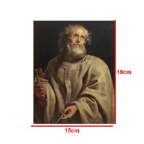 Capela Oratório Arabesco com Imagem São Pedro 25x18x31 Mdf Madeira Imbuia