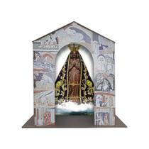 Capela Oratório Nossa Senhora Aparecida 25x13x25 Mdf Madeira Adesivado - ATACADÃO DO ARTESANATO MDF