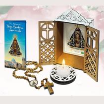 Capela Oratório Nossa Senhora Aparecida MDF com Terço e Vela Capela Oratório Nossa Senhora Aparecida MDF com Terço e Vela