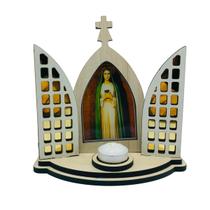 Capela Oratório Nossa Senhora da Revelação Vitral Com Porta Vela Capela Oratório Nossa Senhora da Revelação Vitral Com Porta Vela