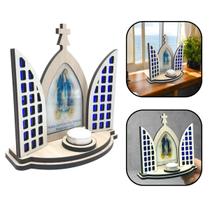 Capela Oratório Vitral Nossa Senhora das Graças Com Porta Vela Capela Oratório Vitral Nossa Senhora das Graças Com Porta Vela