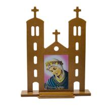 Capela Santuário Nossa Senhora de La Salette Madeira 18 cm - FORNECEDOR 28